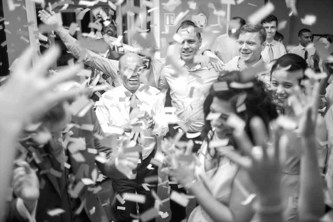 Confetti celebration Eccles Hotel wedding west cork